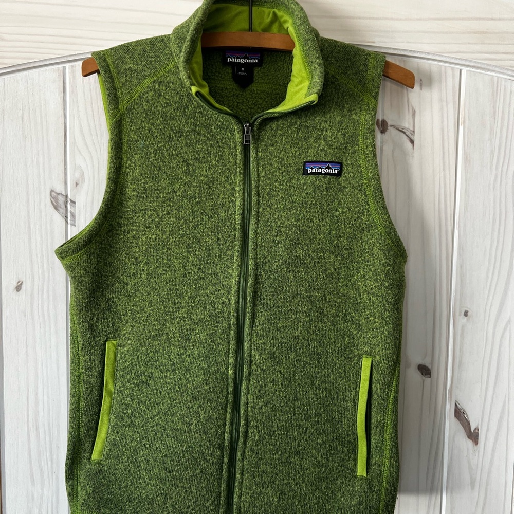 Patagonia Olive Green Fleece Vest